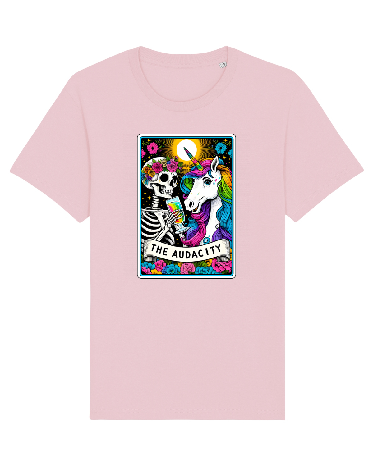 Tricou mânecă scurtă Unisex Rocker Cotton Pink
