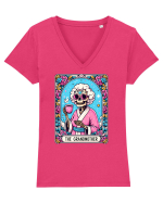 The Grandmother Tricou mânecă scurtă guler V Damă Evoker
