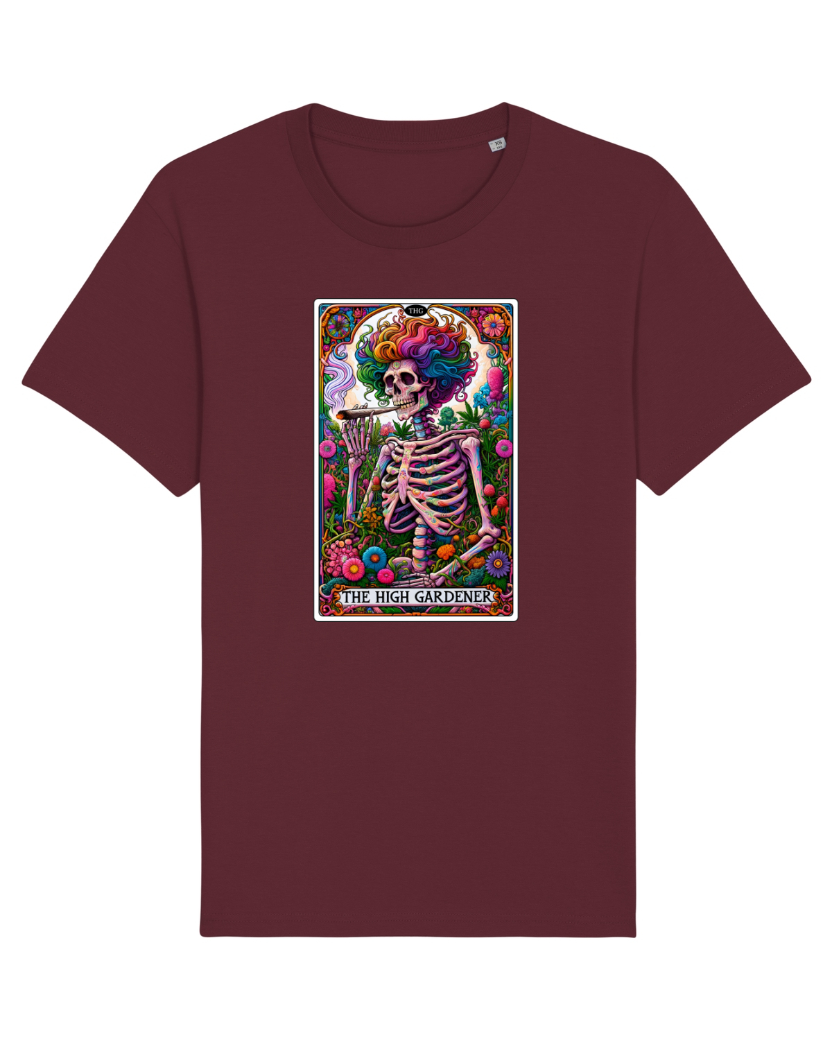 Tricou mânecă scurtă Unisex Rocker Burgundy