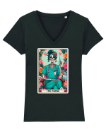 The Nurse (green) Tricou mânecă scurtă guler V Damă Evoker