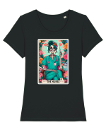 The Nurse (green) Tricou mânecă scurtă guler larg fitted Damă Expresser