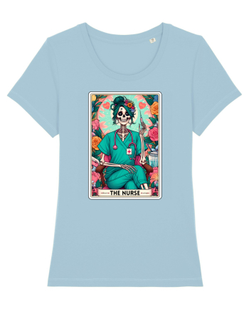 The Nurse (green) Sky Blue