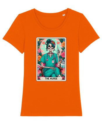 The Nurse (green) Bright Orange