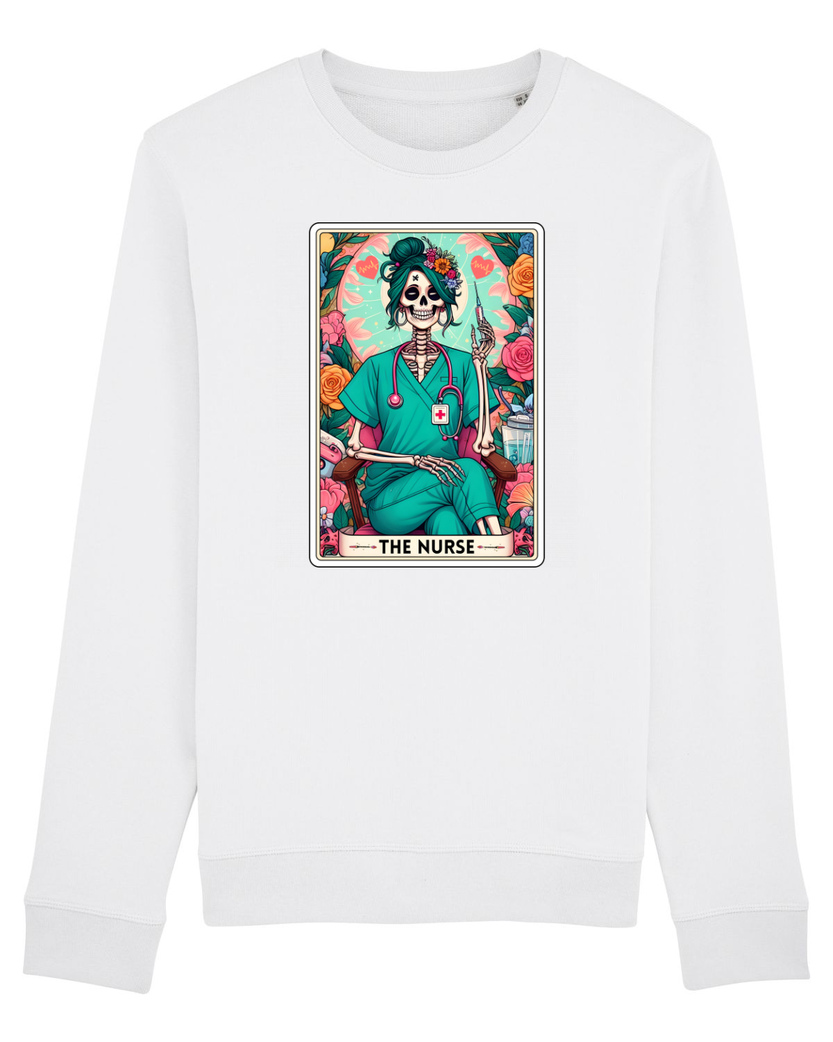 Bluză mânecă lungă Unisex Rise White