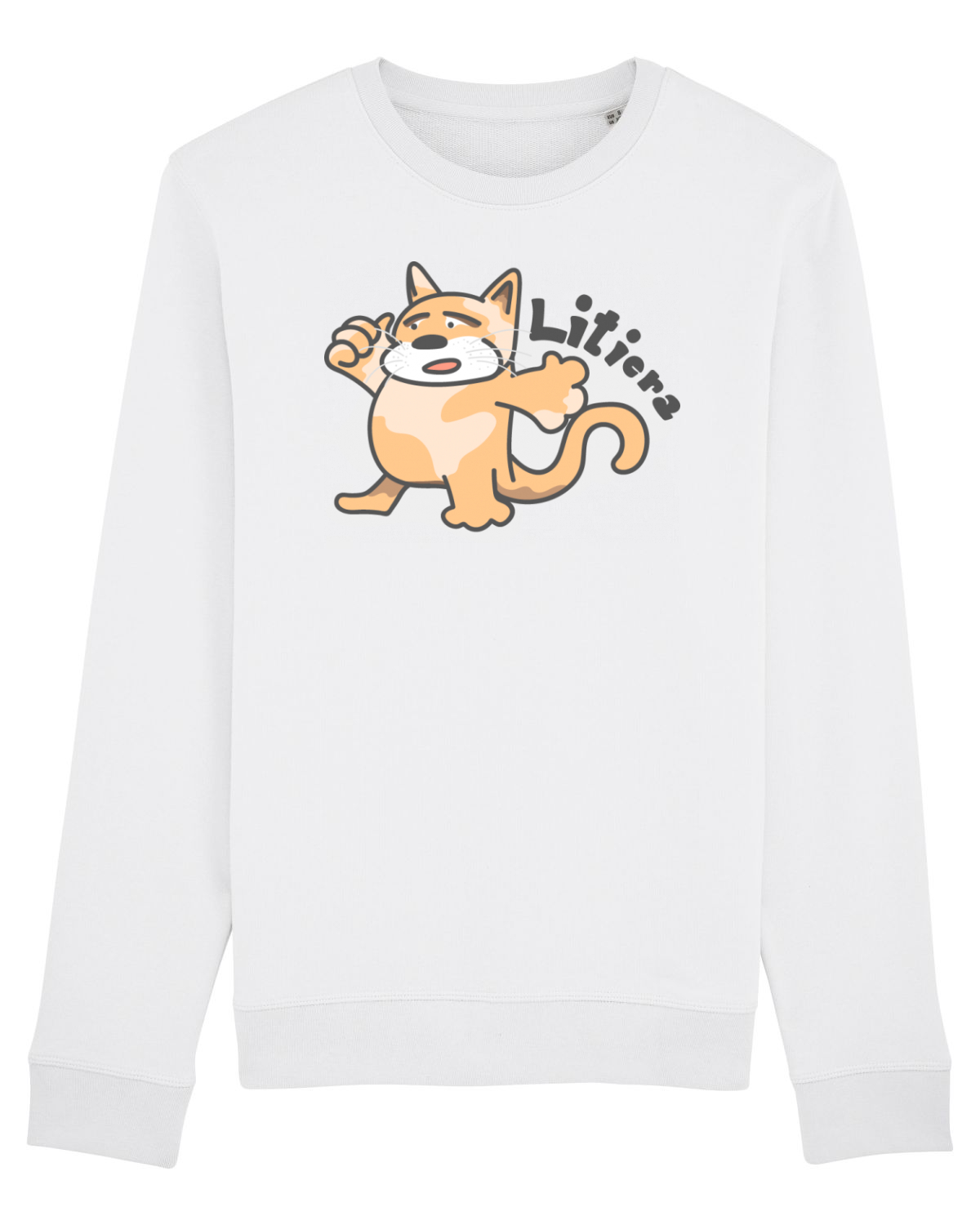Bluză mânecă lungă Unisex Rise White