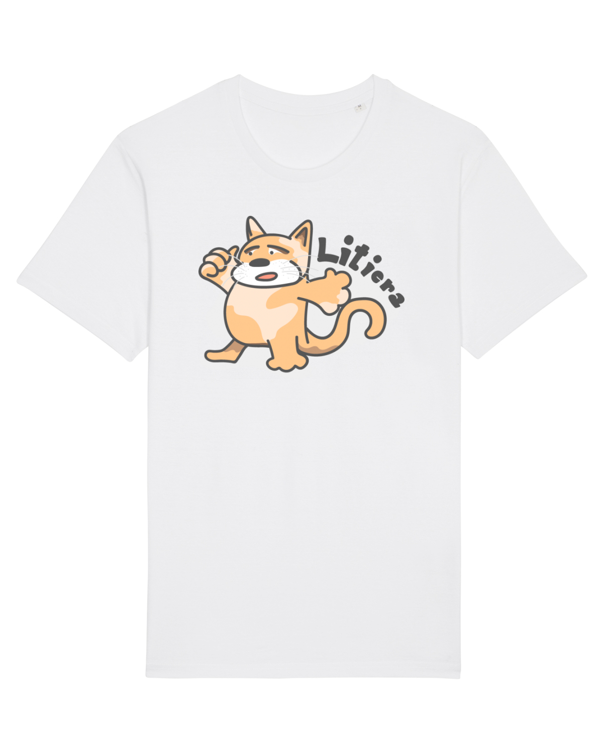 Tricou mânecă scurtă Unisex Rocker White