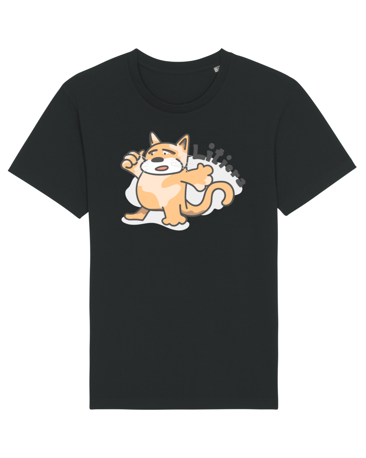 Tricou mânecă scurtă Unisex Rocker Black