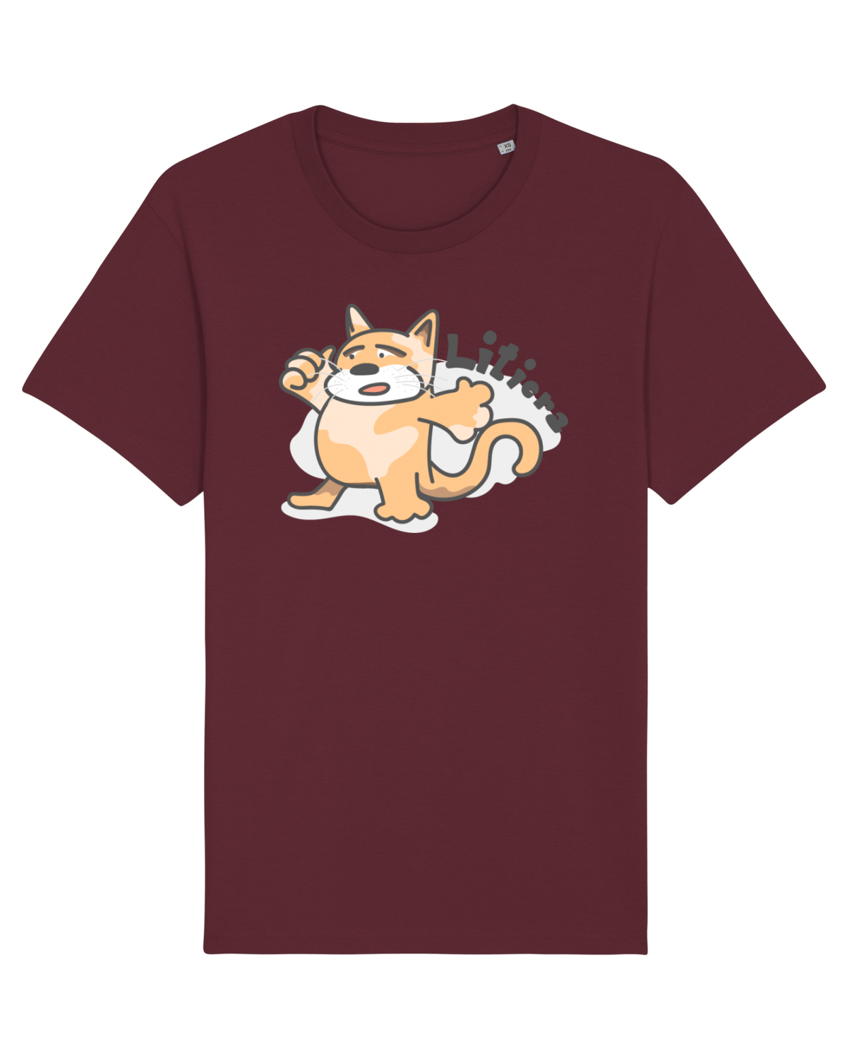 Tricou mânecă scurtă Unisex Rocker Burgundy