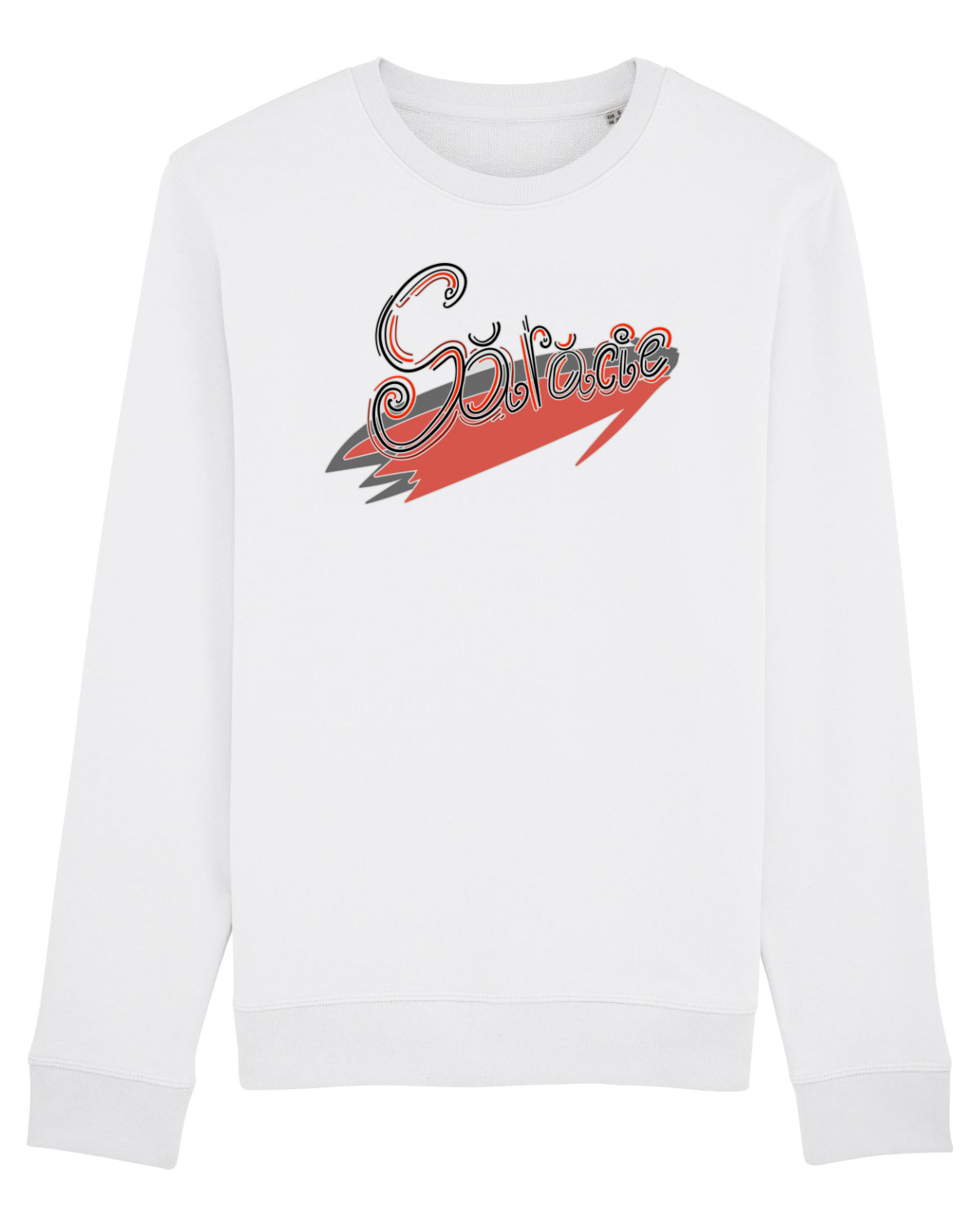 Bluză mânecă lungă Unisex Rise White