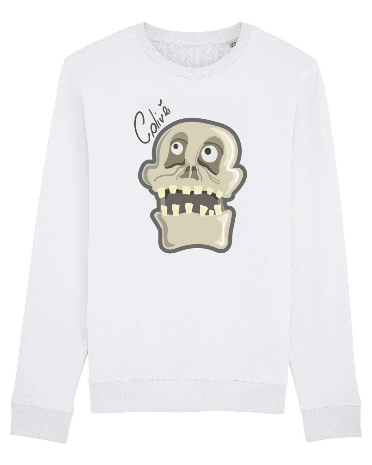Bluză mânecă lungă Unisex Rise White