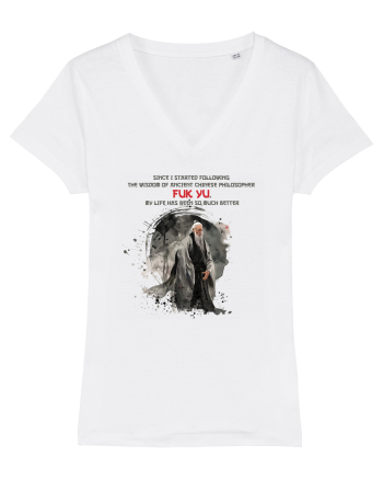 Ancient chinese philosopher FUK YU  White