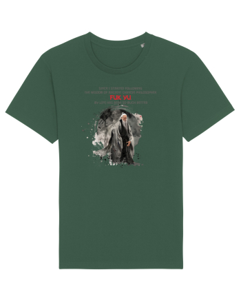 Ancient chinese philosopher FUK YU  Bottle Green