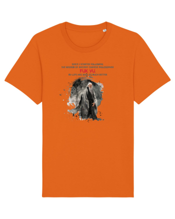 Ancient chinese philosopher FUK YU  Bright Orange