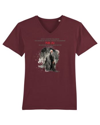 Ancient chinese philosopher FUK YU  2 Burgundy