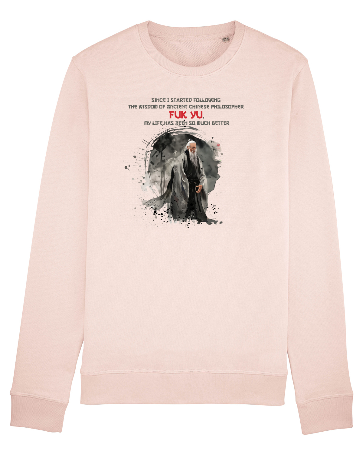Bluză mânecă lungă Unisex Rise Candy Pink