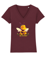 BEE YOURSELF Tricou mânecă scurtă guler V Damă Evoker