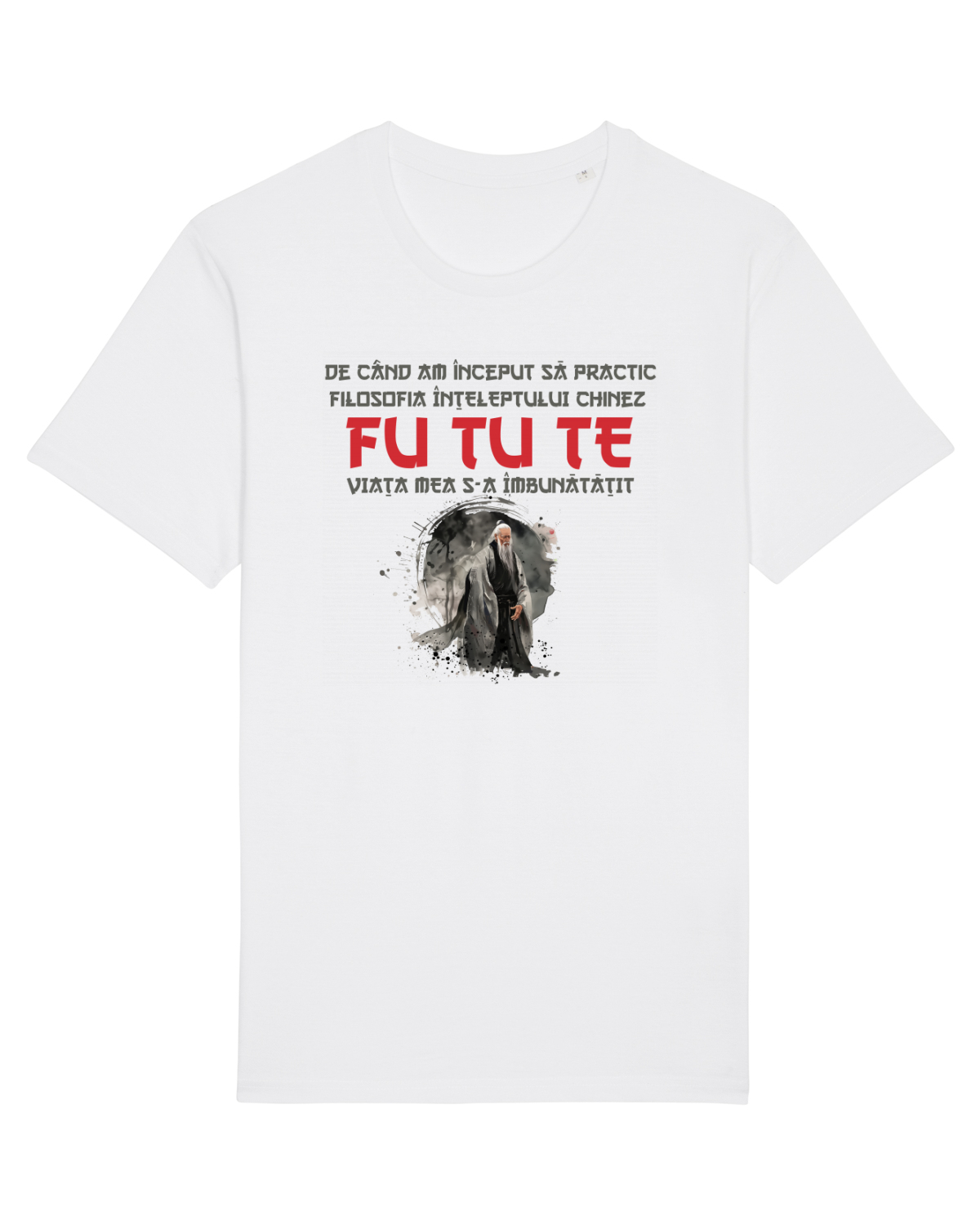 Tricou mânecă scurtă Unisex Rocker White