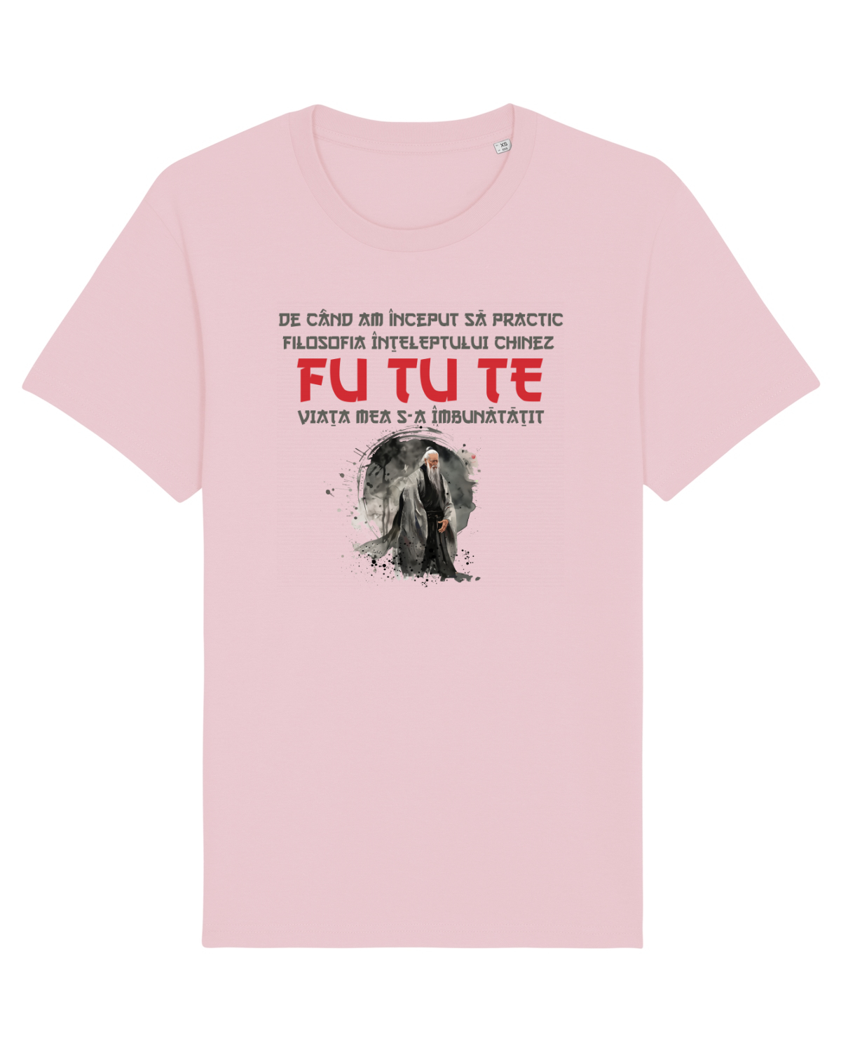 Tricou mânecă scurtă Unisex Rocker Cotton Pink