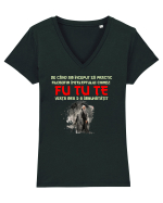 Inteleptul chinez PHU TU TE :D 2 Tricou mânecă scurtă guler V Damă Evoker