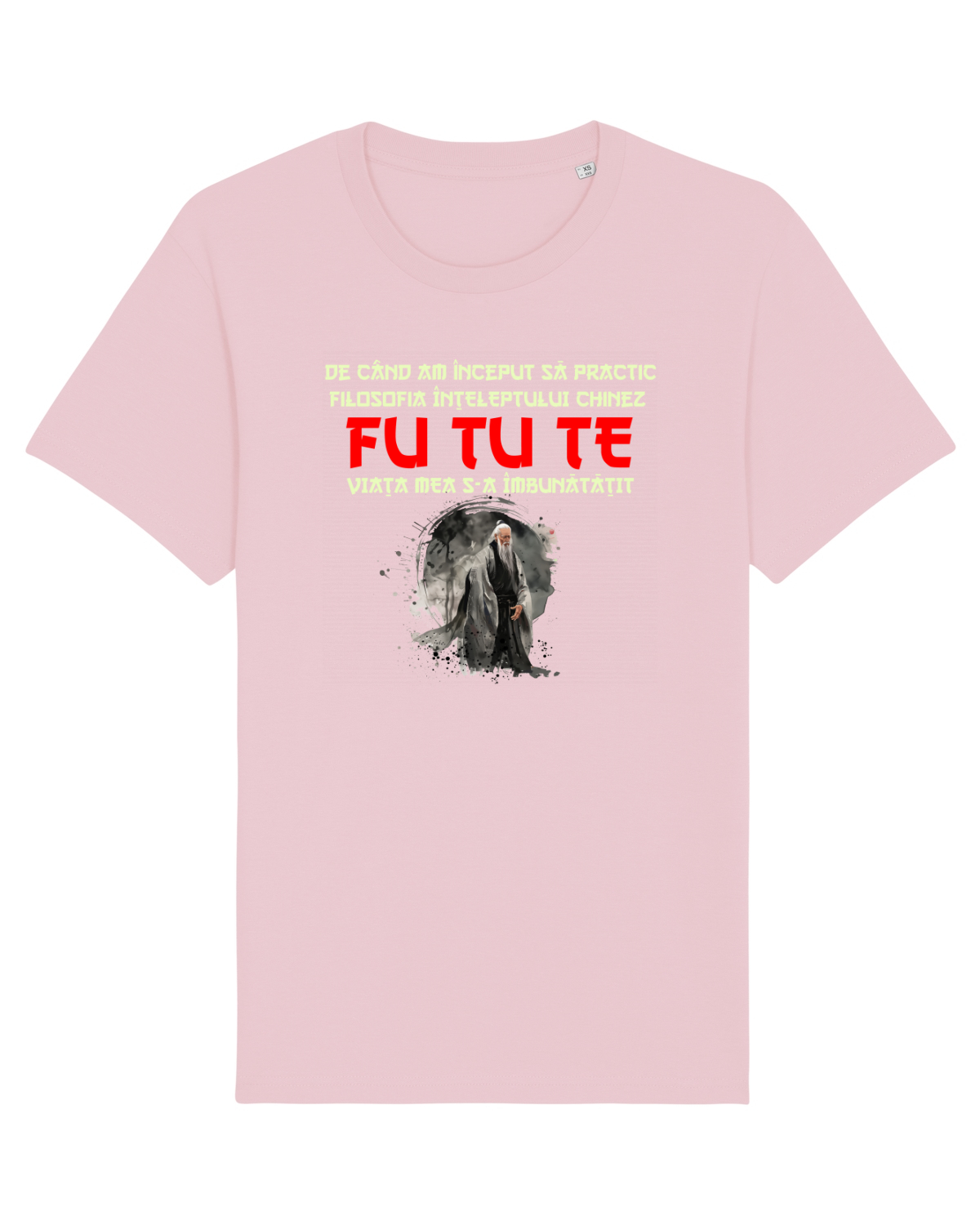 Tricou mânecă scurtă Unisex Rocker Cotton Pink
