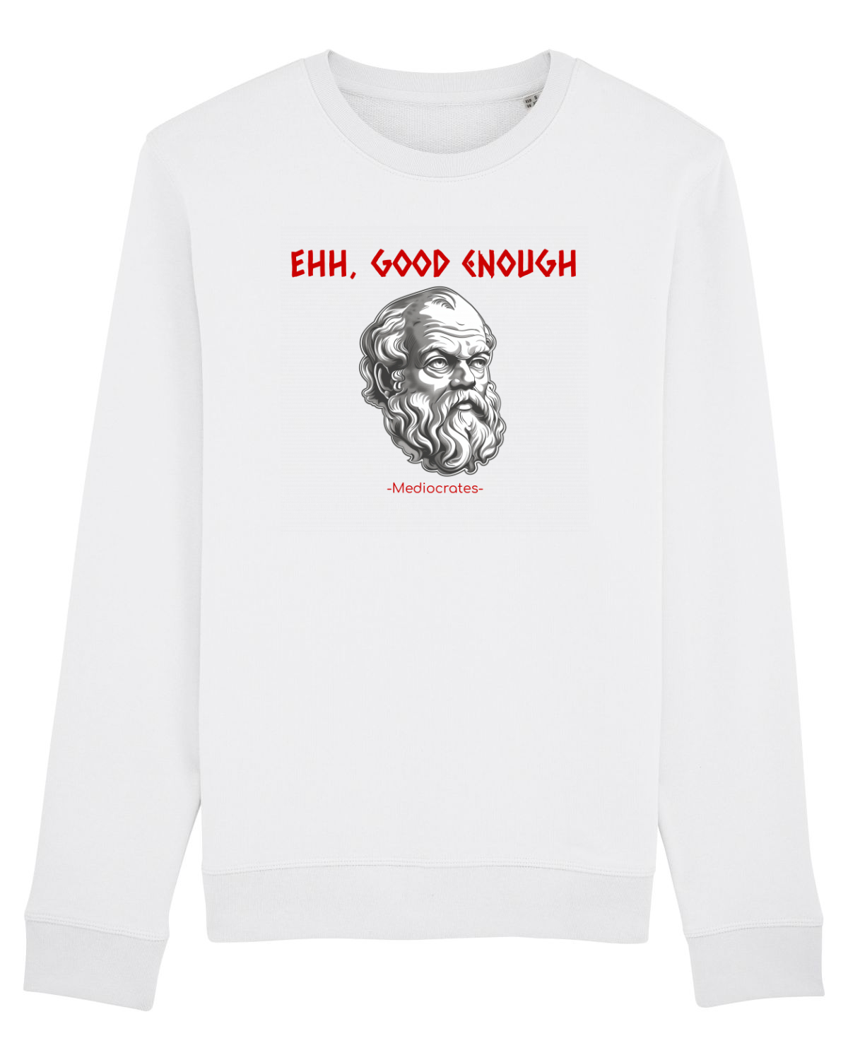 Bluză mânecă lungă Unisex Rise White