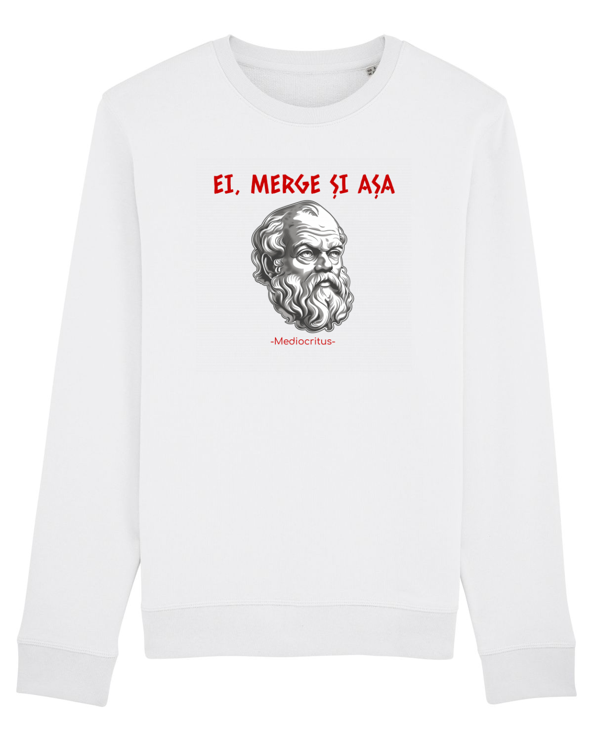 Bluză mânecă lungă Unisex Rise White