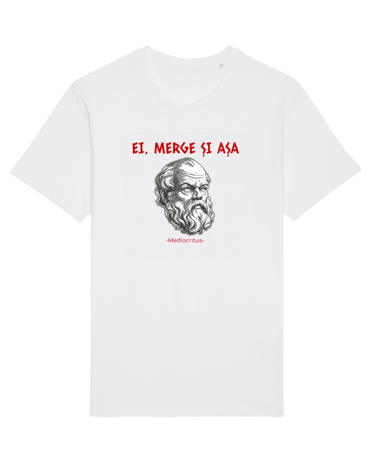 Tricou mânecă scurtă Unisex Rocker White