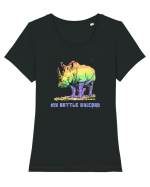MY BATTLE UNICORN Tricou mânecă scurtă guler larg fitted Damă Expresser