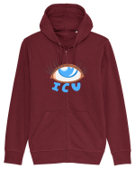 ICU - Te vad Hanorac cu fermoar Unisex Connector