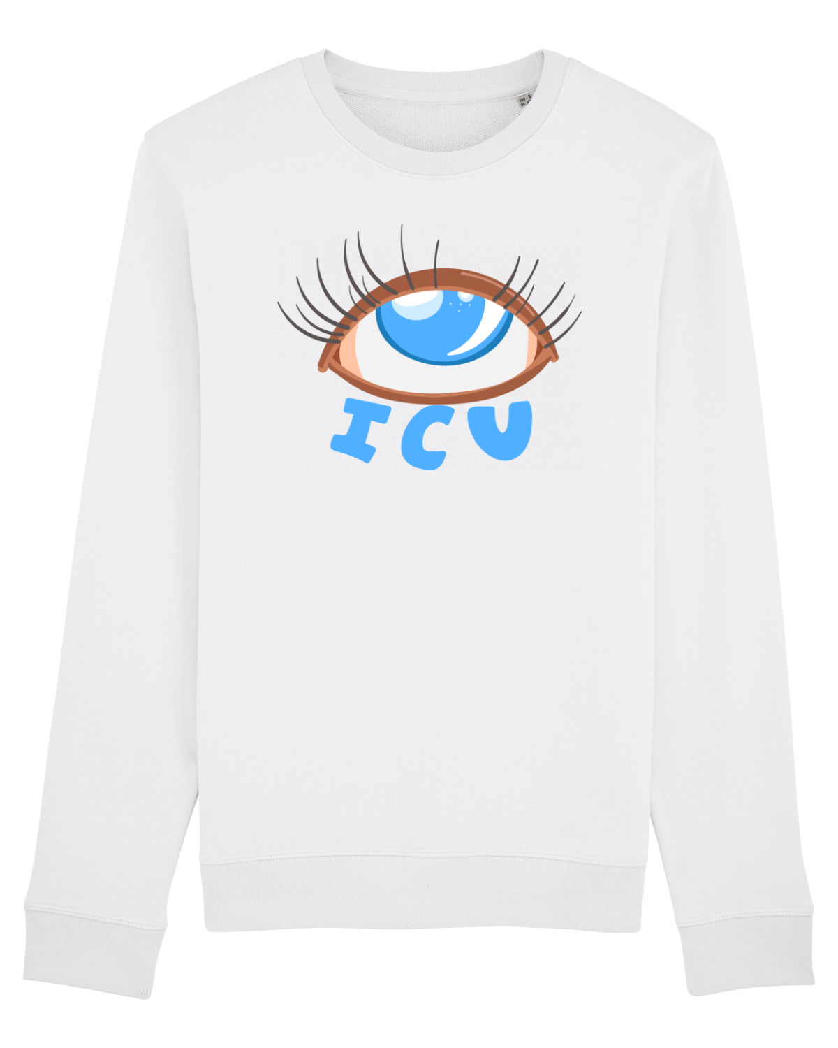 Bluză mânecă lungă Unisex Rise White
