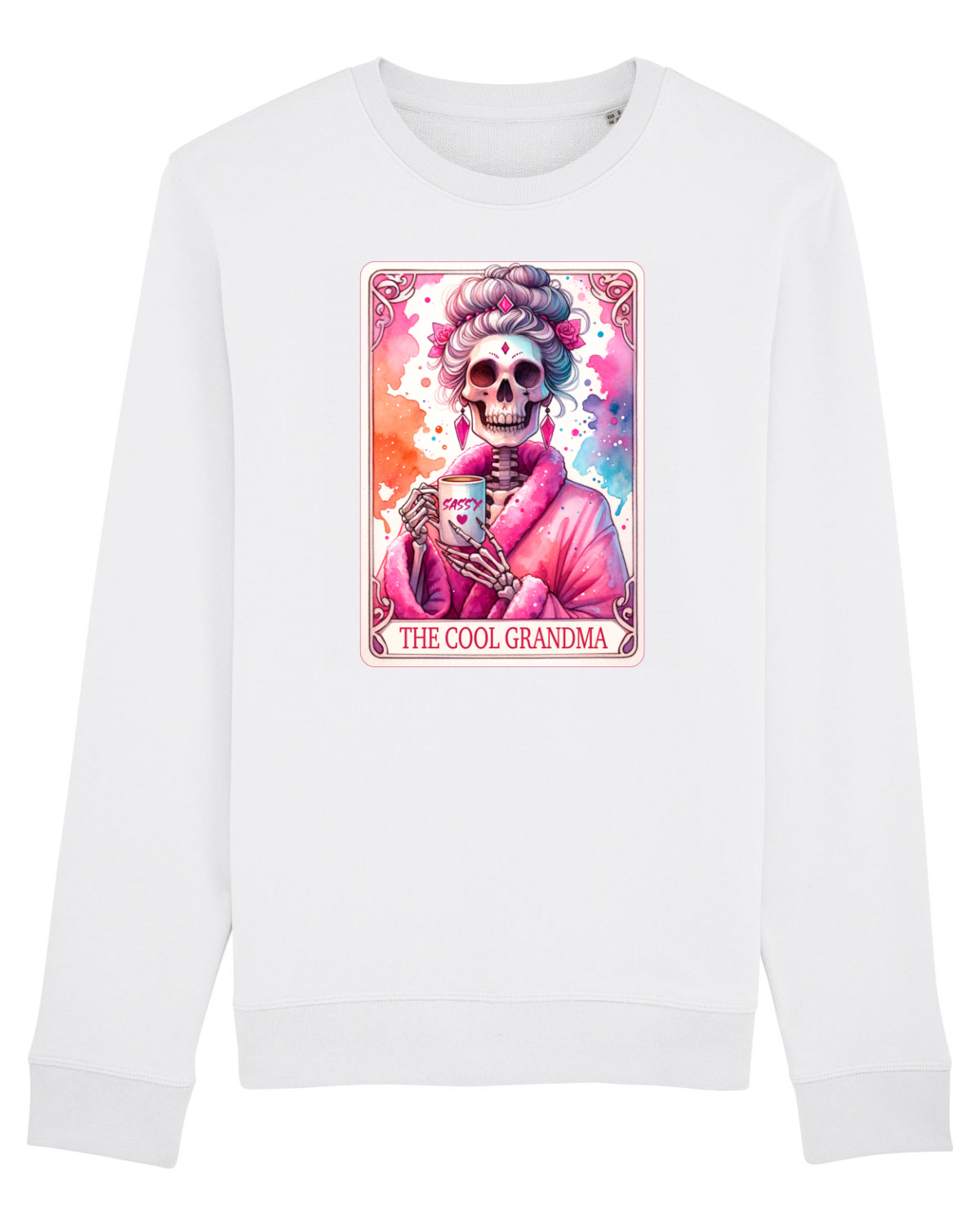 Bluză mânecă lungă Unisex Rise White