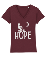 Speră! Tricou mânecă scurtă guler V Damă Evoker