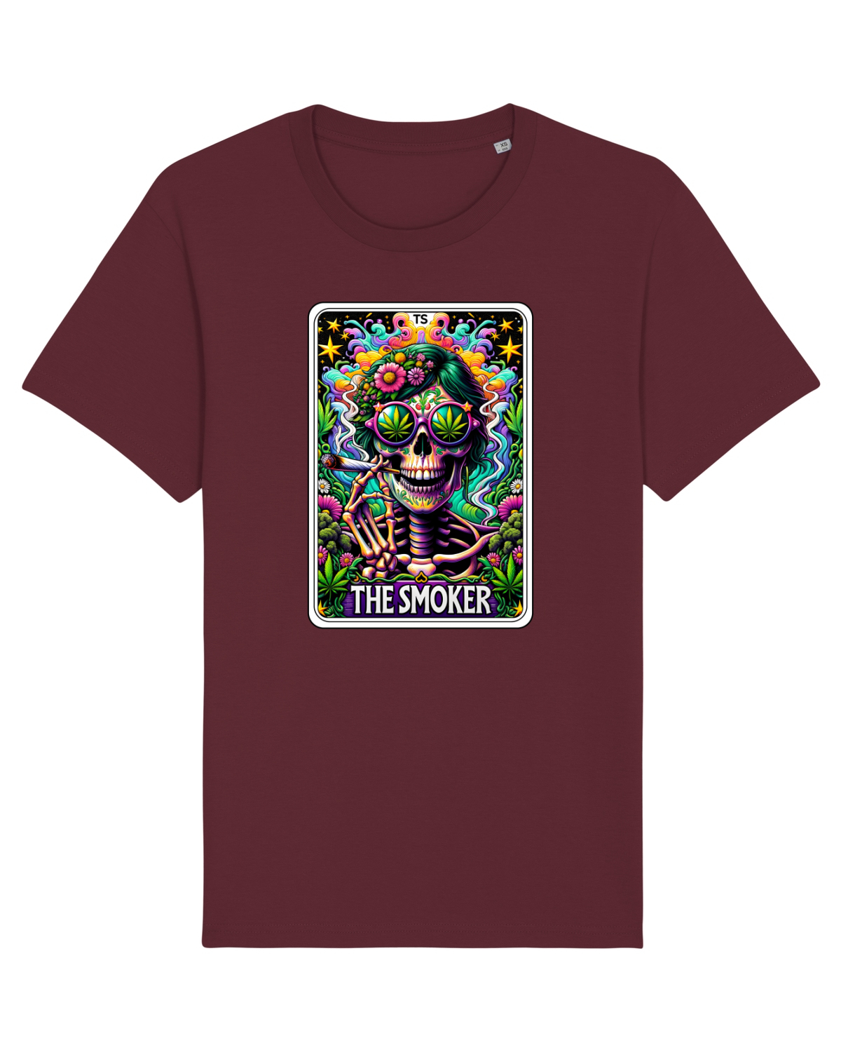 Tricou mânecă scurtă Unisex Rocker Burgundy