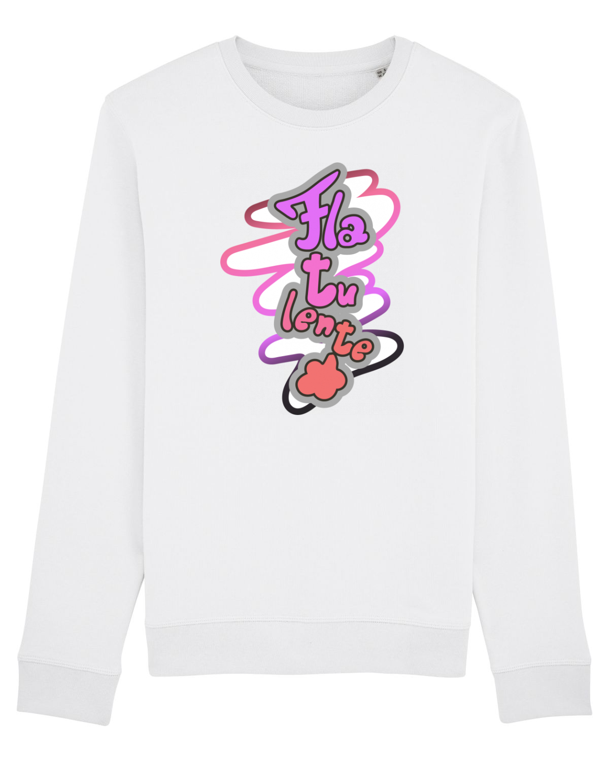 Bluză mânecă lungă Unisex Rise White