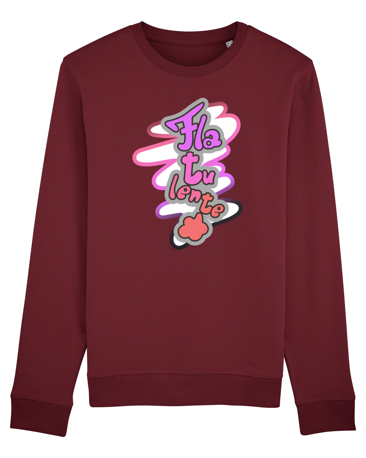 Bluză mânecă lungă Unisex Rise Burgundy