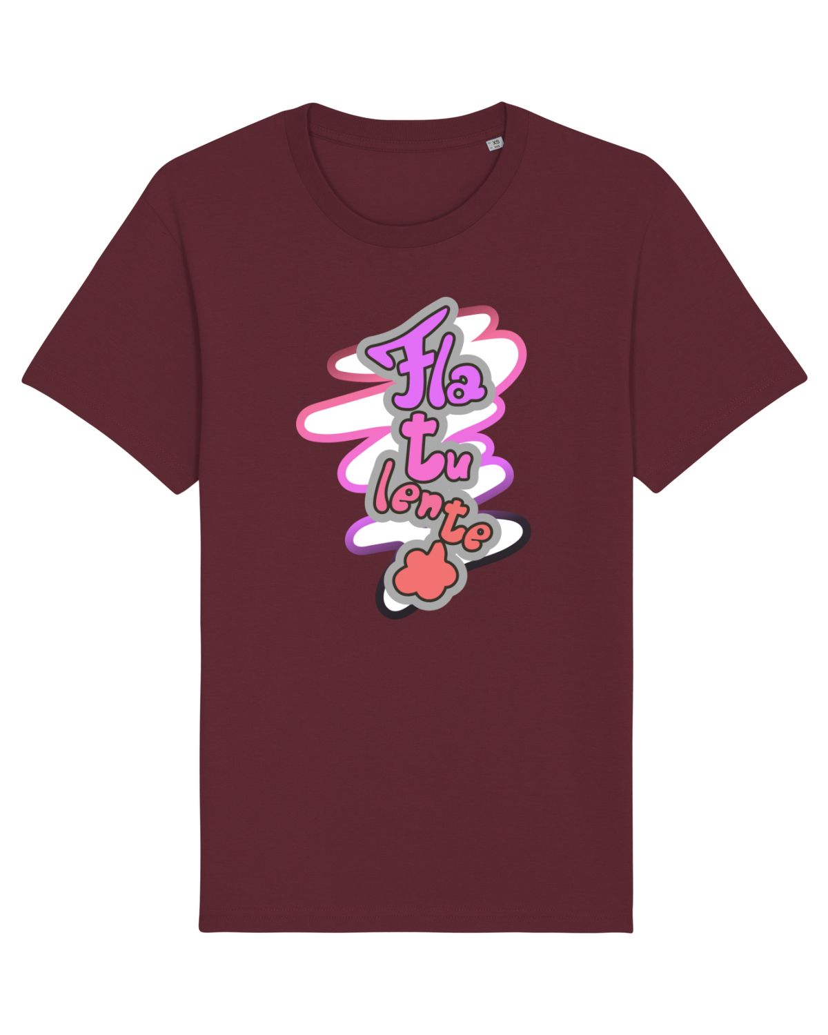 Tricou mânecă scurtă Unisex Rocker Burgundy