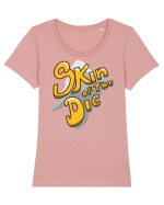 Pielea cuiva Tricou mânecă scurtă guler larg fitted Damă Expresser