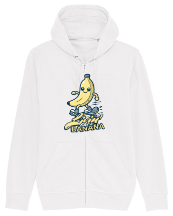 Banană Skate Skateboarding - Trăind Visul Ca o Banană White