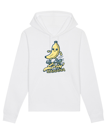 Banană Skate Skateboarding - Trăind Visul Ca o Banană White