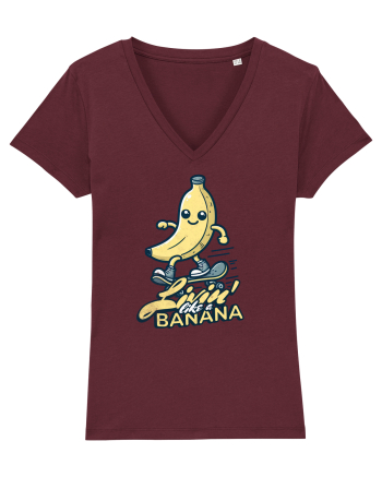 Banană Skate Skateboarding - Trăind Visul Ca o Banană Burgundy