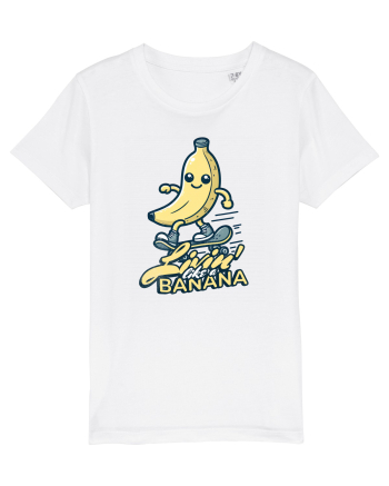 Banană Skate Skateboarding - Trăind Visul Ca o Banană White