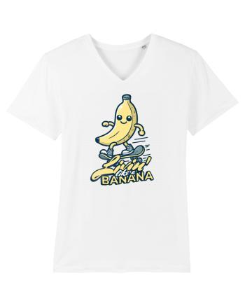 Banană Skate Skateboarding - Trăind Visul Ca o Banană White