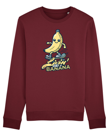 Banană Skate Skateboarding - Trăind Visul Ca o Banană Burgundy