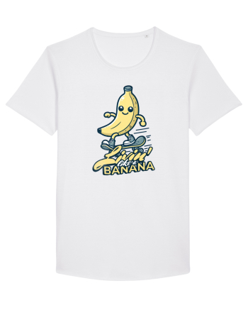 Banană Skate Skateboarding - Trăind Visul Ca o Banană White