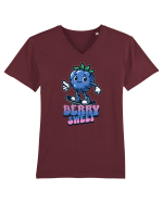 Zmeura dulce skateboarder Tricou mânecă scurtă guler V Bărbat Presenter
