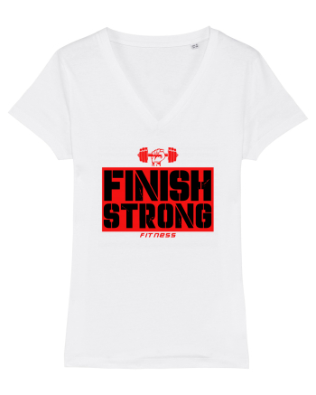 Finish Strong Fitness White