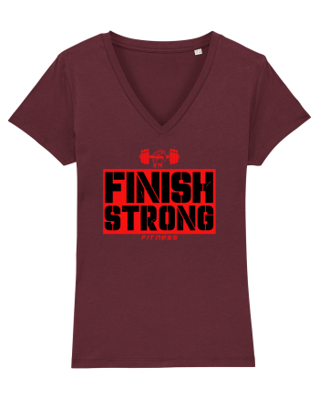 Finish Strong Fitness Burgundy