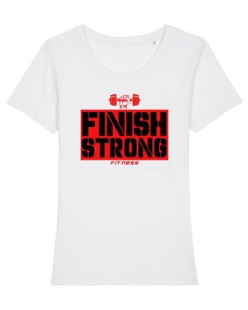 Finish Strong Fitness White