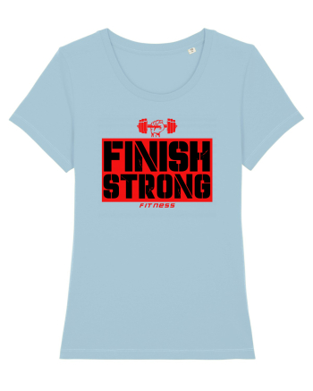 Finish Strong Fitness Sky Blue