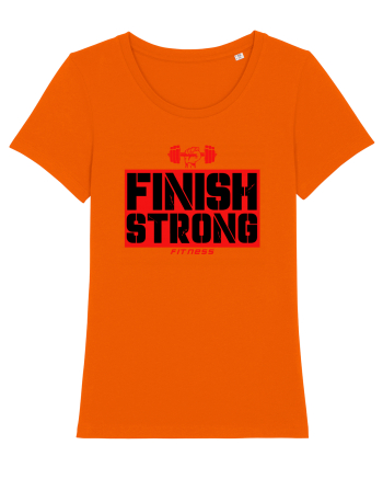 Finish Strong Fitness Bright Orange